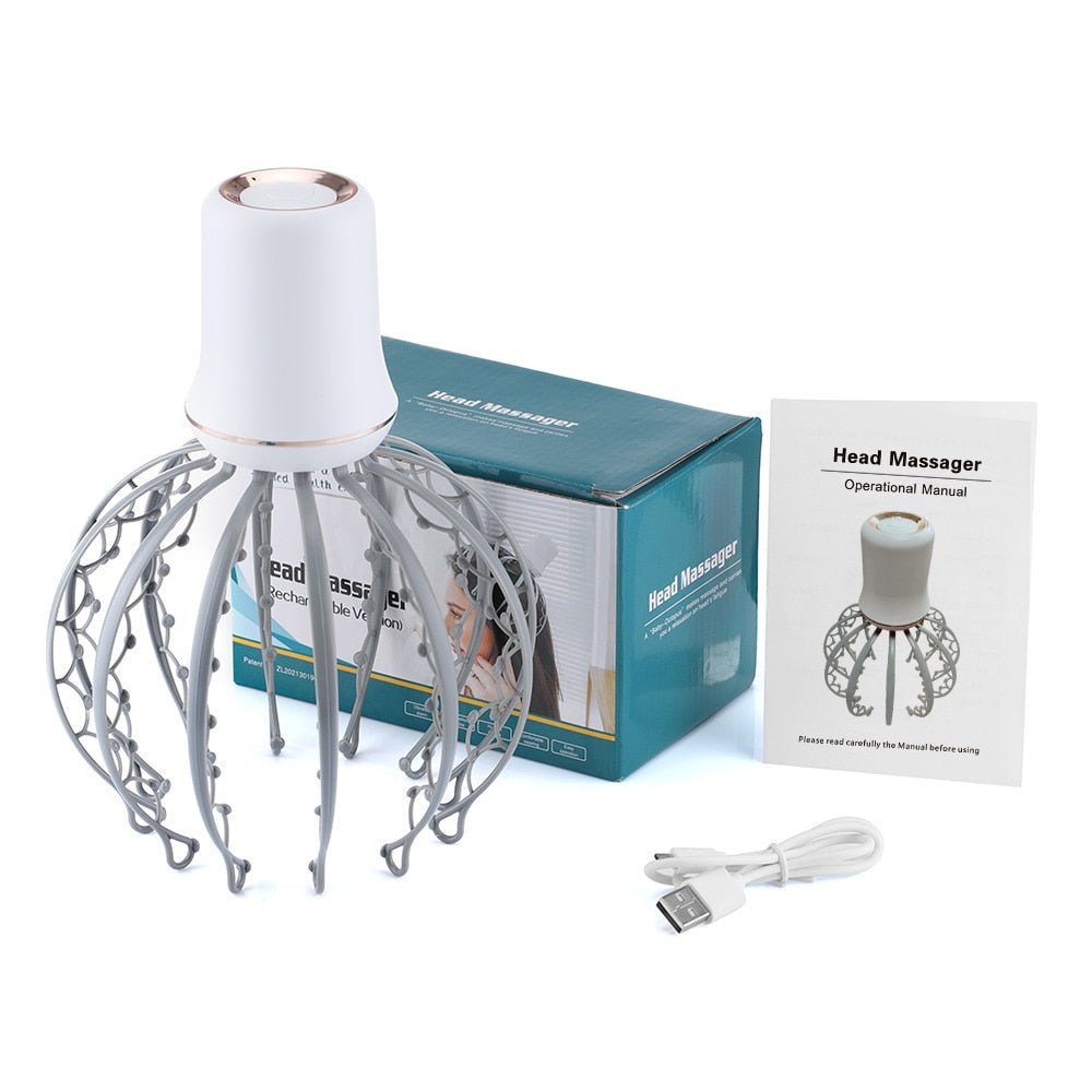 Octopus Scalp Massager for Head Tension and Wind-Down