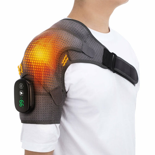 Heated Shoulder Brace for Shoulder Stiffness and Tension