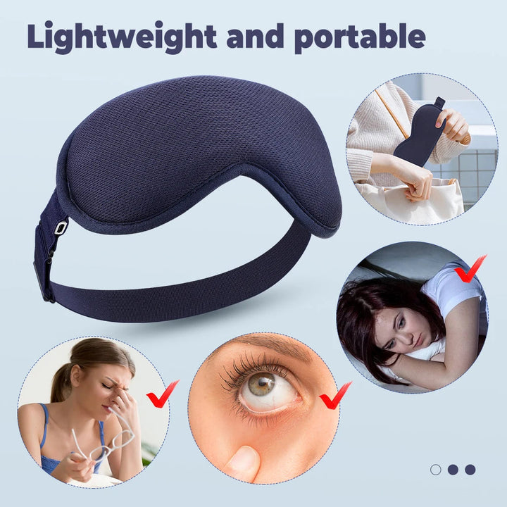 3D Heated Eye Mask for Screen Fatigue and Eye Tension