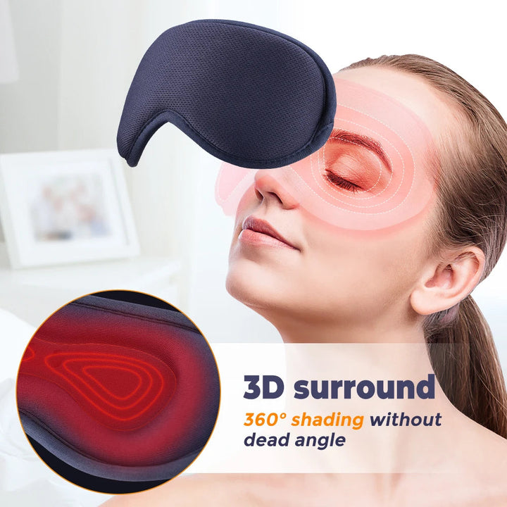 3D Heated Eye Mask for Screen Fatigue and Eye Tension