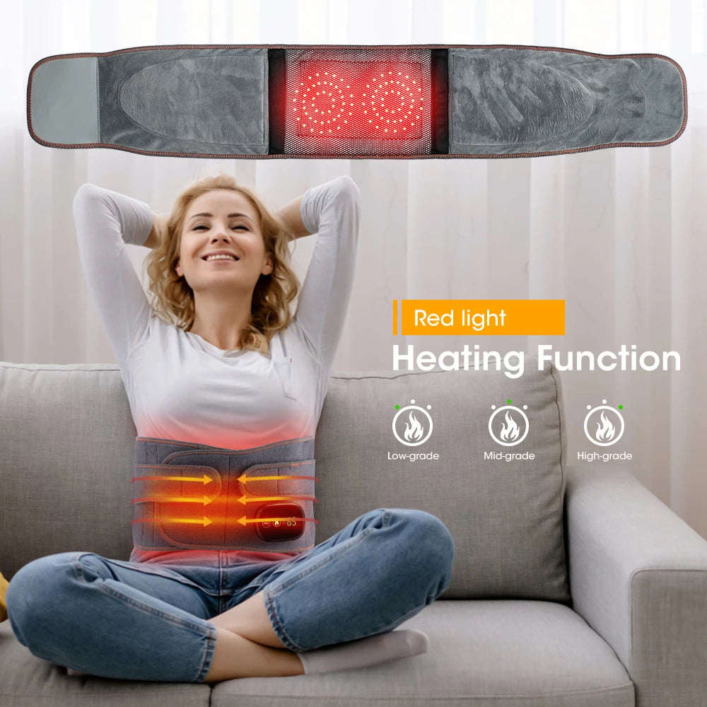 Heated Back Support Belt for Lower-Back Tightness