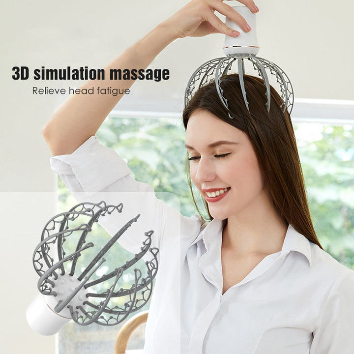 Octopus Scalp Massager for Head Tension and Wind-Down