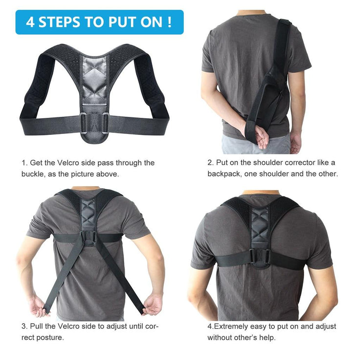 Adjustable Posture Corrector for Slouching and Desk Work
